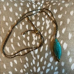 NWT Kendra Scott Turquoise Adjustable Necklace
